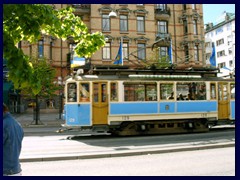 Vintage tram at Avenyn 2004